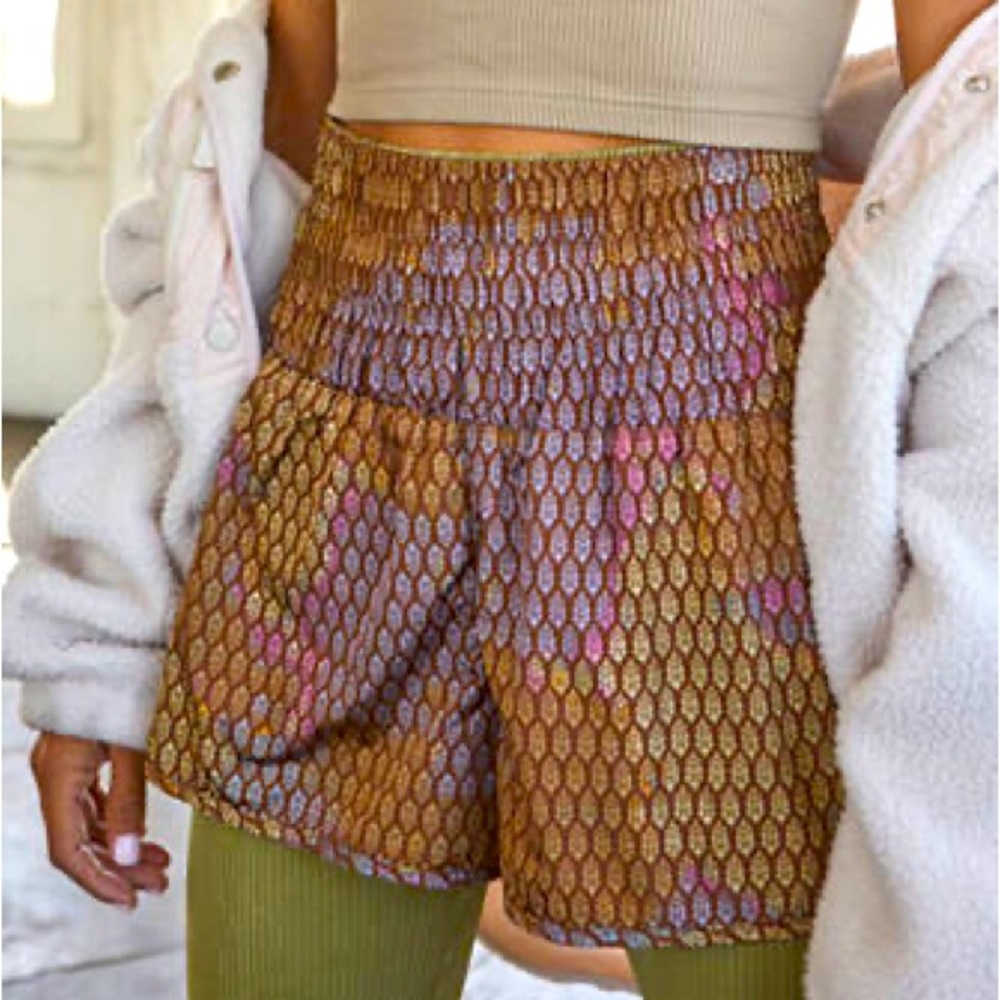 New Free People Movement The Way Home printed shorts